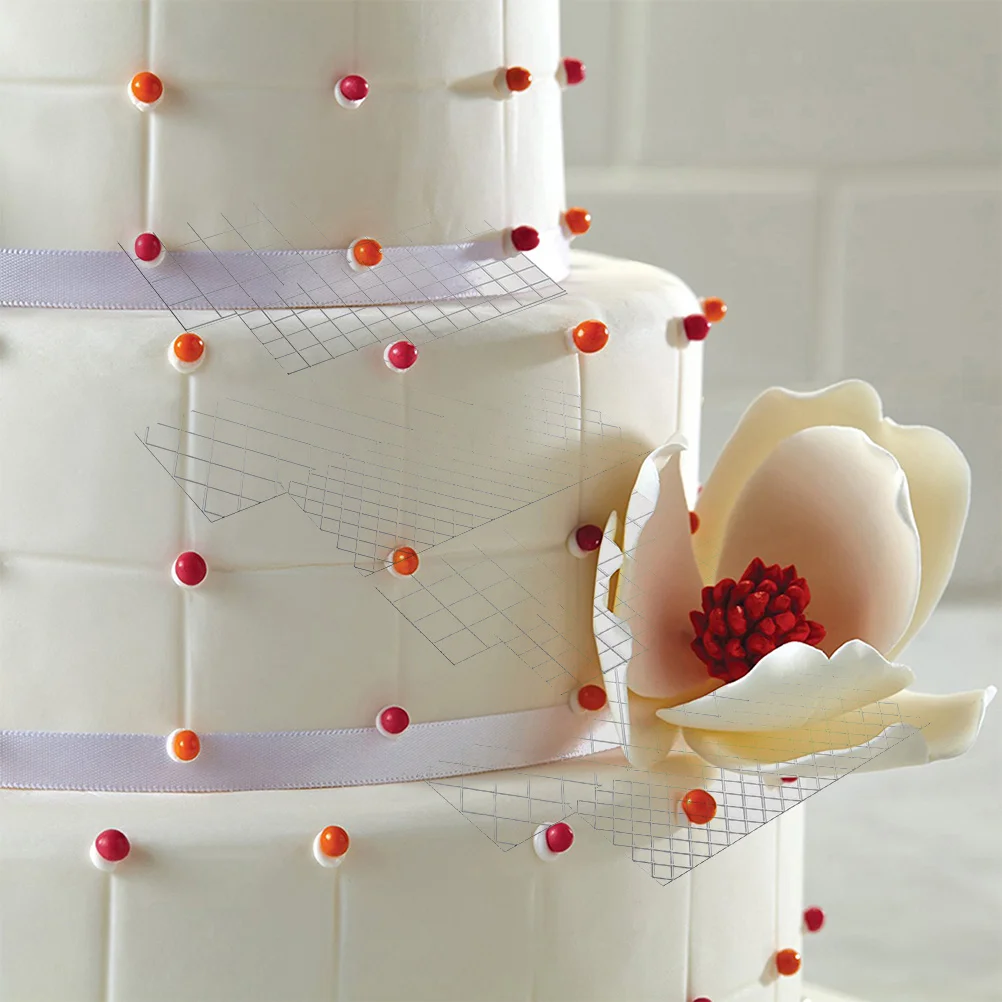 8Pcs Cake Mold Grid Pattern Flexible Clear Plastic Fondant Stamp Mold Reusable Baking Accessories for Cake Chocolate Candy Jelly
8Pcs Cake Mold Grid Pattern Flexible Clear Plastic Fondant Stamp Mold Reusable Baking Accessories for Cake Chocolate Candy Jelly