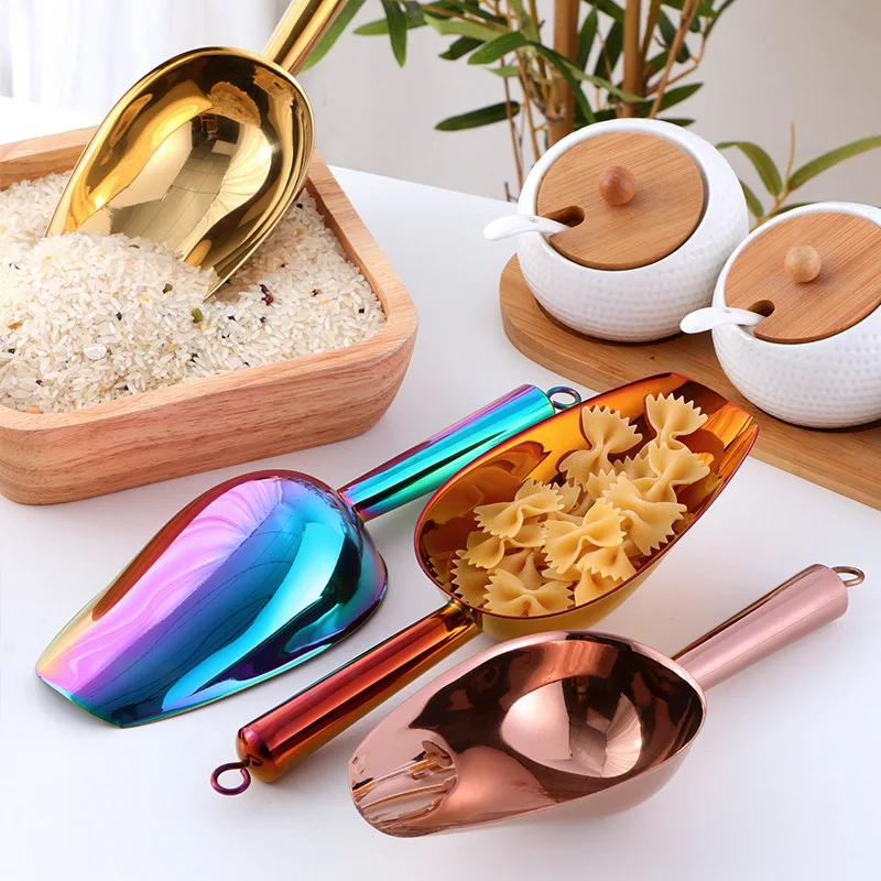 LMM multi-purpose stainless steel U-shaped ice shovel household thickened rice shovel bar scooping ice cube spoon
LMM multi-purpose stainless steel U-shaped ice shovel household thickened rice shovel bar scooping ice cube spoon