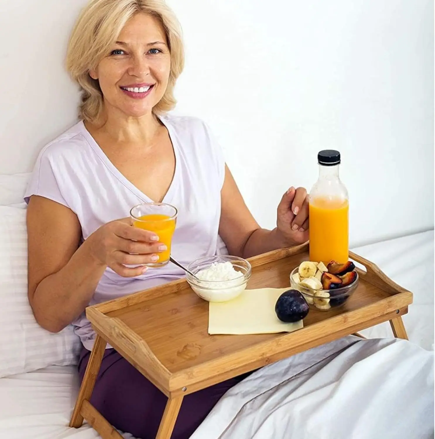 Table - Breakfast Tray with Handles - Bamboo Bed Tray for Bed, Sofa, Eating and Laptops, Snacking and Working
Table - Breakfast Tray with Handles - Bamboo Bed Tray for Bed, Sofa, Eating and Laptops, Snacking and Working