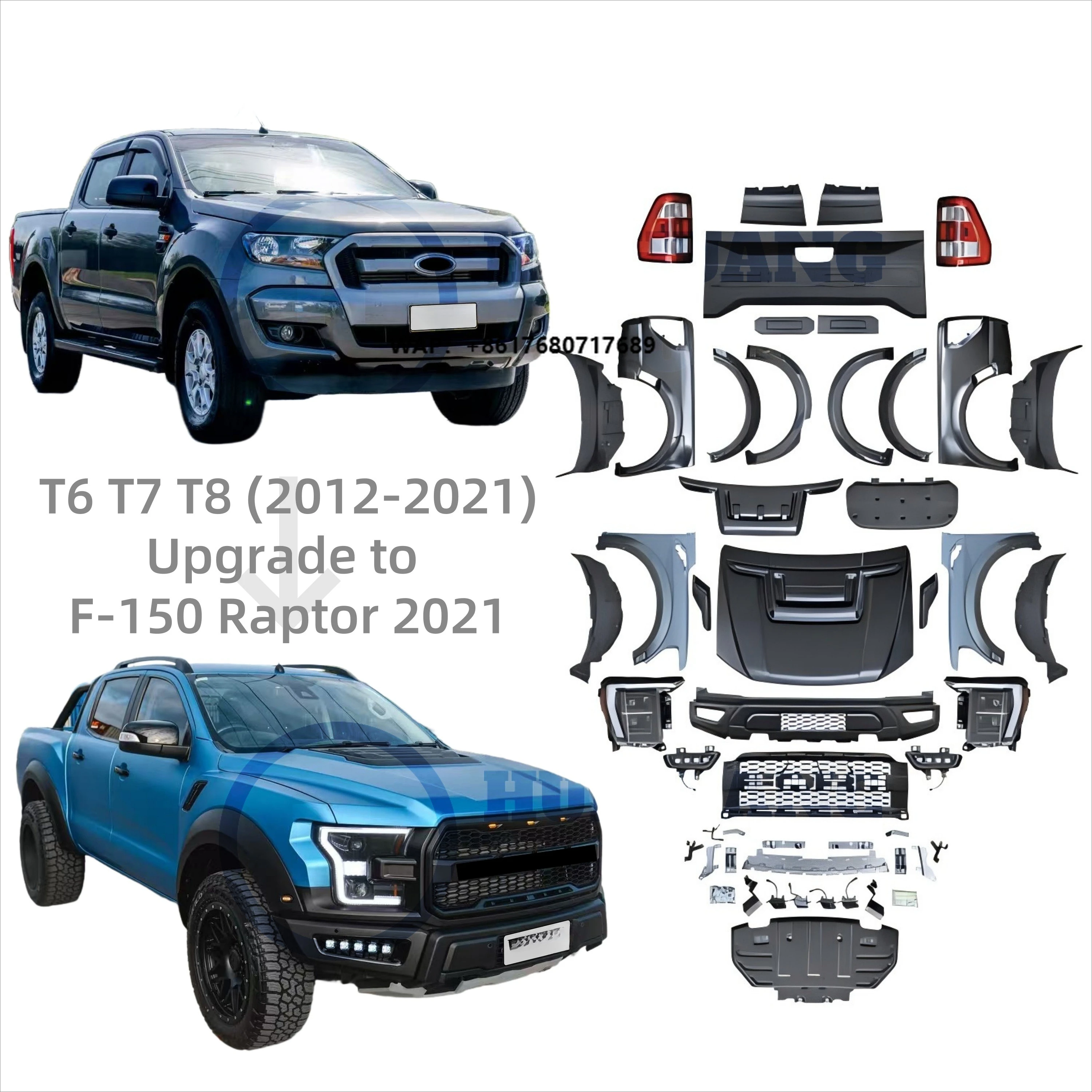 New Arrived Bodykit for 2012-2021 Ranger T6 T7 T8 Facelift to F-150 Raptor Style High Quality Easy Installation
New Arrived Bodykit for 2012-2021 Ranger T6 T7 T8 Facelift to F-150 Raptor Style High Quality Easy Installation