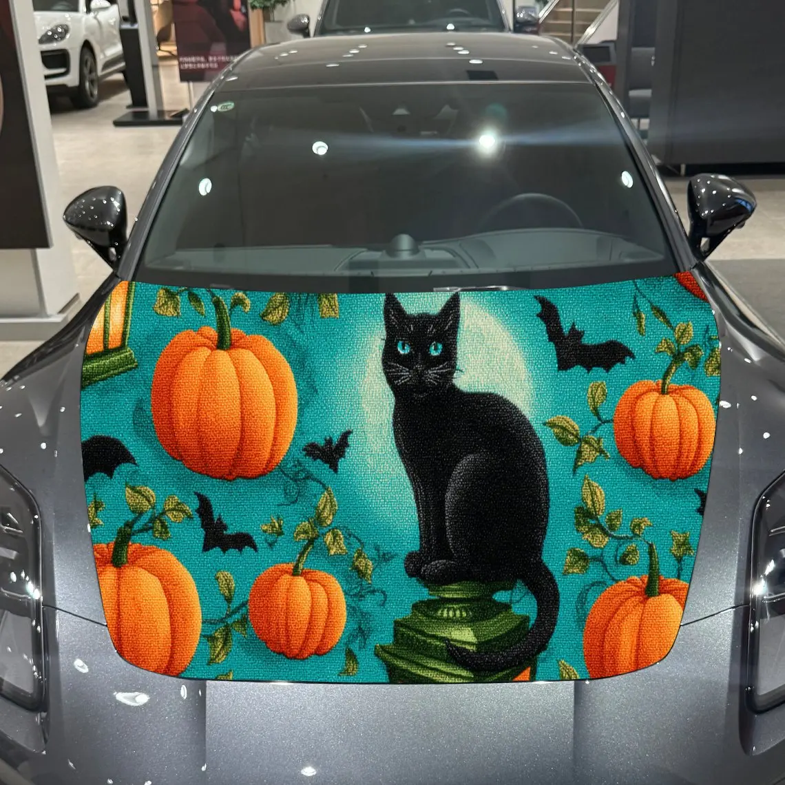 Halloween Black Cat Vintage Adventure PVC Car Hood Wraps, Self-Adhesive Waterproof Car Bonnet Decal Sticker, Car Decoration Prot
Halloween Black Cat Vintage Adventure PVC Car Hood Wraps, Self-Adhesive Waterproof Car Bonnet Decal Sticker, Car Decoration Prot