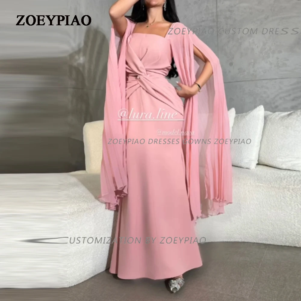 2024 Pink Arabic Evening Prom Dresses Long Jacket Sleeves Floor Length Beach Formal Occasion Dress Gowns Dubai Party Dresses
2024 Pink Arabic Evening Prom Dresses Long Jacket Sleeves Floor Length Beach Formal Occasion Dress Gowns Dubai Party Dresses