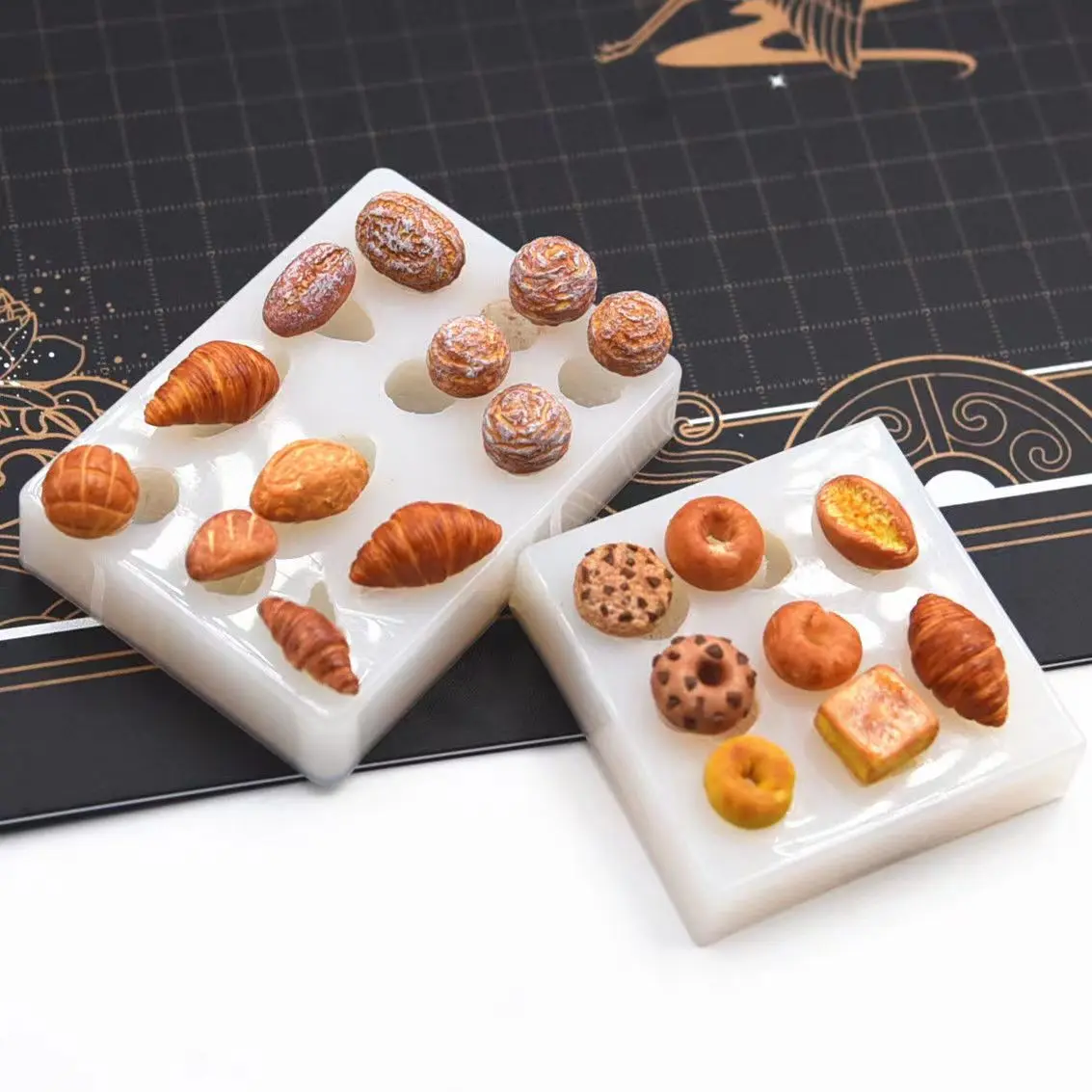 Mini Pottery Clay Bread Series DIY Silicone Molds Cute Croissant Dough Fasting DIY Mould Tools 
Mini Pottery Clay Bread Series DIY Silicone Molds Cute Croissant Dough Fasting DIY Mould Tools