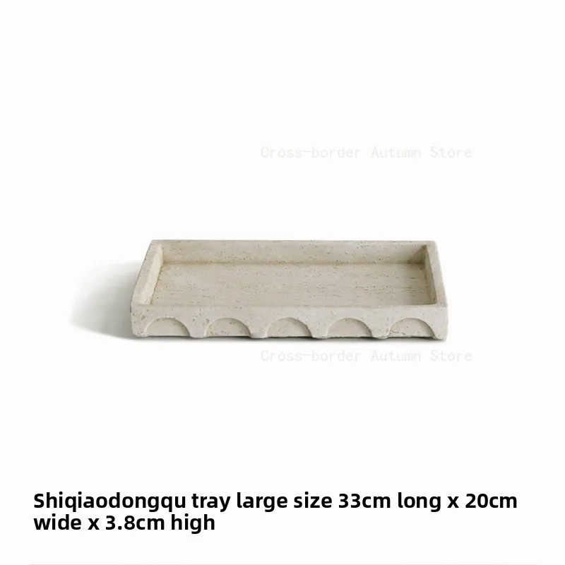 Wabi Sabi Travertine Style Bathroom Tray Rectangle Storage Plate Vanity Organizer
Wabi Sabi Travertine Style Bathroom Tray Rectangle Storage Plate Vanity Organizer