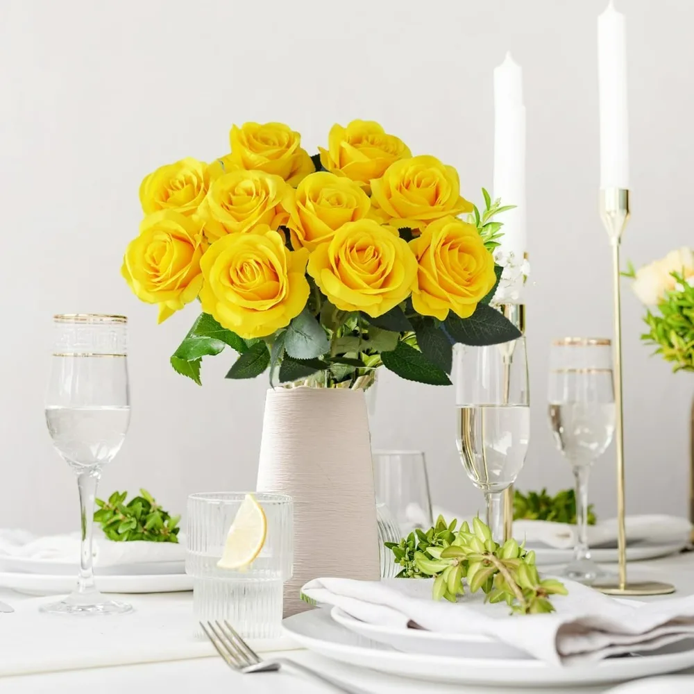 About this item Lifelike Roses with Stunning Detail:These artificial flowers are designed to look as real as possible
About this item Lifelike Roses with Stunning Detail:These artificial flowers are designed to look as real as possible