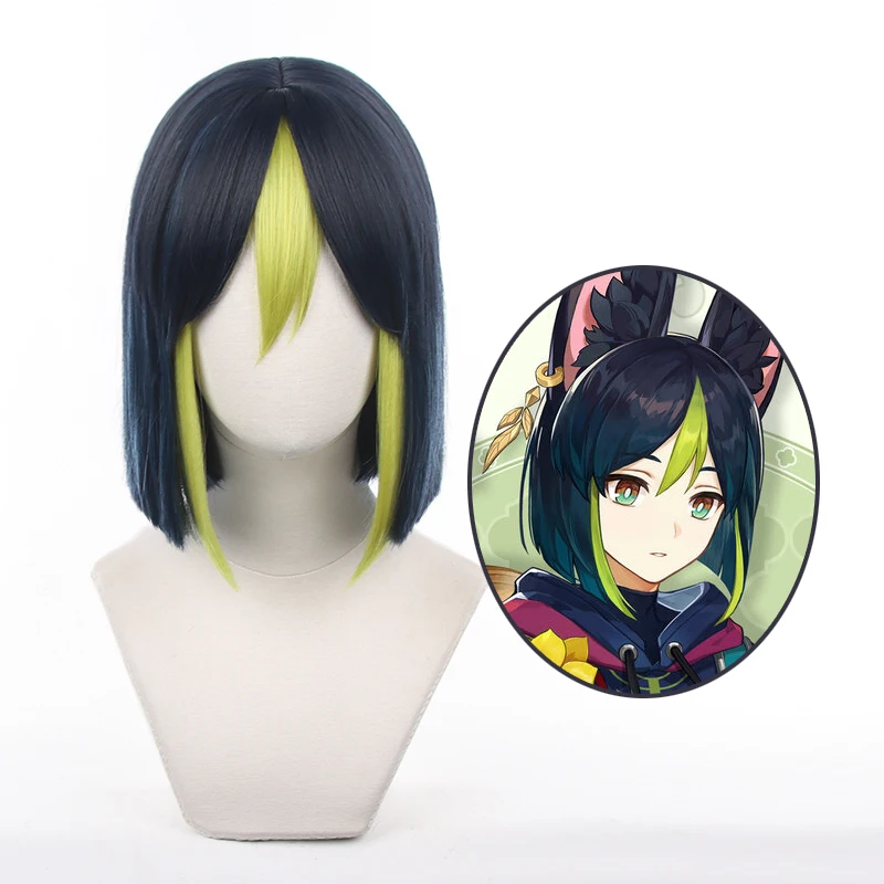 Genshin Impact Tighnari wig Cosplay Wigs Sumeru Tighnari Wig with Ears Cosplay Long Wigs Heat Resistant Halloween + Wig Cap
Genshin Impact Tighnari wig Cosplay Wigs Sumeru Tighnari Wig with Ears Cosplay Long Wigs Heat Resistant Halloween + Wig Cap