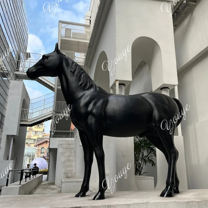FRP resin Malaysian sculpture living room courtyard large decoration simulation horse floor ornament
FRP resin Malaysian sculpture living room courtyard large decoration simulation horse floor ornament