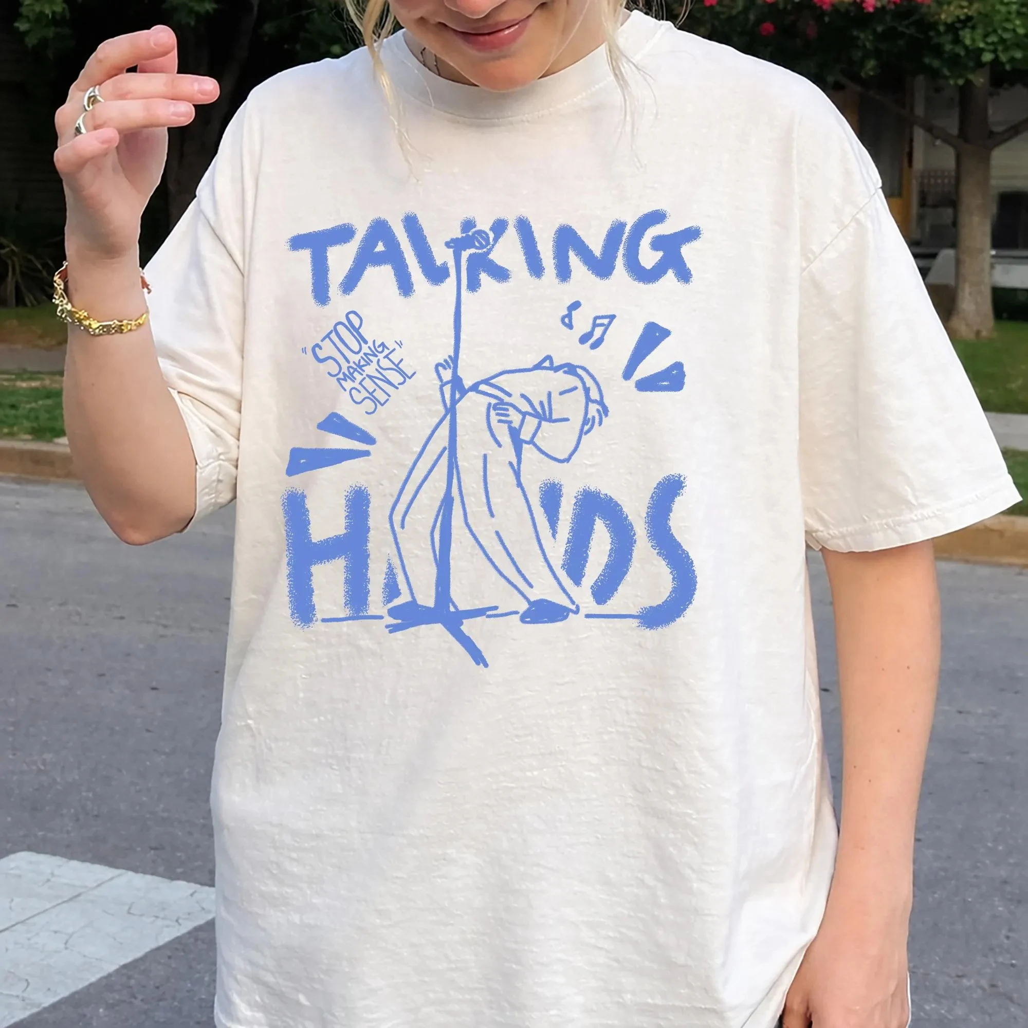 Plus Size Summer Women's Vintage Talking Heads T-Shirt Cotton Breathable Stylish Versatile Street Style Oversized
Plus Size Summer Women's Vintage Talking Heads T-Shirt Cotton Breathable Stylish Versatile Street Style Oversized