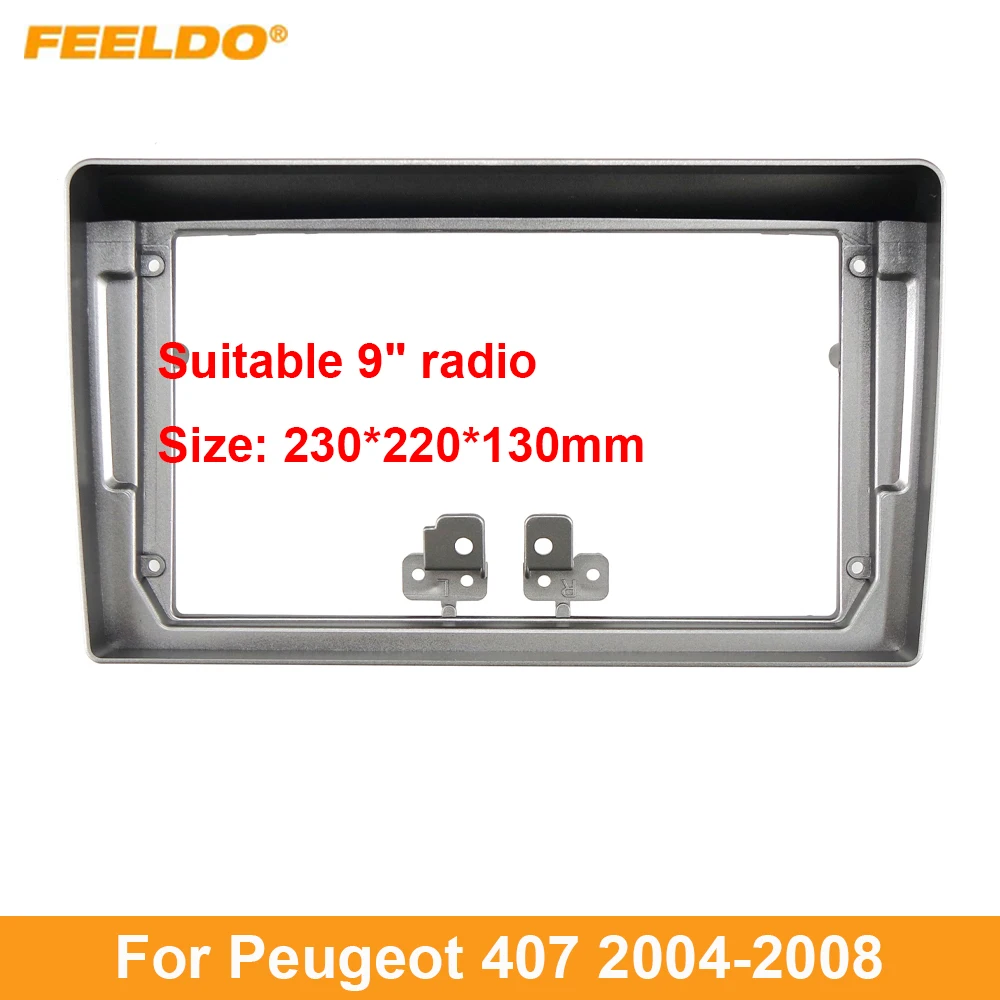 Car 2Din Audio Face Plate Fascia Frame For Peugeot 407 2004-2008 9" Big Screen Radio Stereo Panel Dash Mount Refitting Kit
Car 2Din Audio Face Plate Fascia Frame For Peugeot 407 2004-2008 9" Big Screen Radio Stereo Panel Dash Mount Refitting Kit