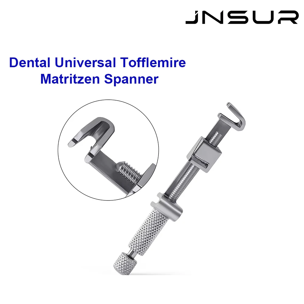 JNSUR Stainless Steel Dental Universal Tofflemire Matritzen Spanner Matrix Retainer Bands Clip Holder Dental Instrument Dentists
JNSUR Stainless Steel Dental Universal Tofflemire Matritzen Spanner Matrix Retainer Bands Clip Holder Dental Instrument Dentists