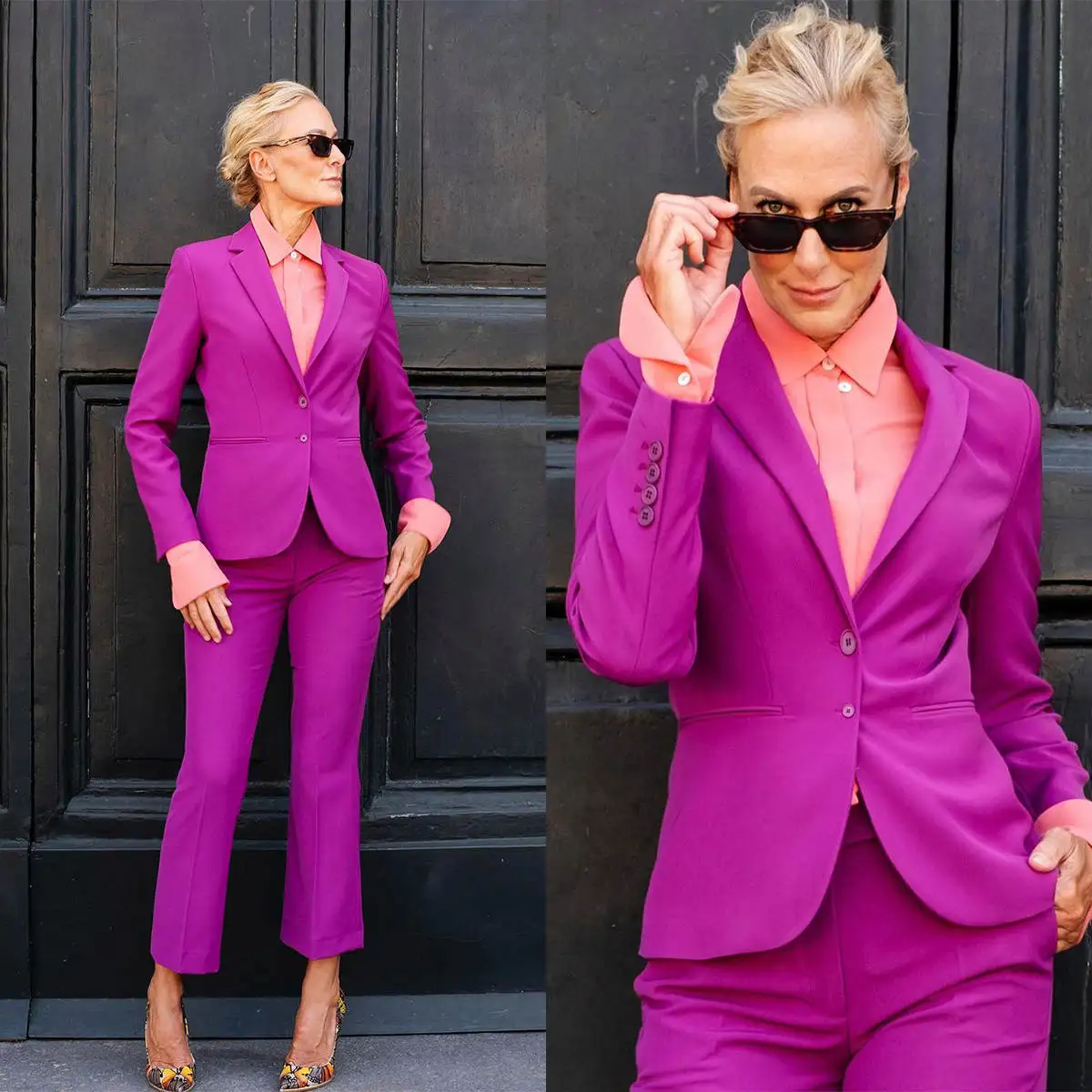 Customized Purple Women Pants Suits Fashion Street Power Prom Blazer Sets Formal Lady Wear Outfits 2 Pieces
Customized Purple Women Pants Suits Fashion Street Power Prom Blazer Sets Formal Lady Wear Outfits 2 Pieces