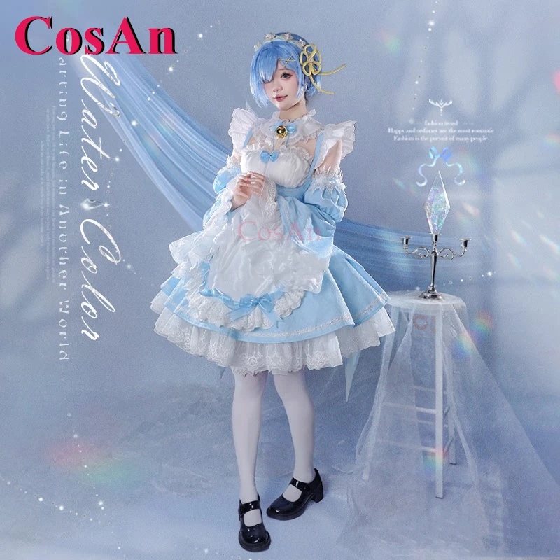 CosAn аниме Re: Zero Rem костюмы для косплея, коллекционное издание, акварельное милое платье горничной, одежда для ролевых игр на Хэллоуин, новинка
CosAn аниме Re: Zero Rem костюмы для косплея, коллекционное издание, акварельное милое платье горничной, одежда для ролевых игр на Хэллоуин, новинка