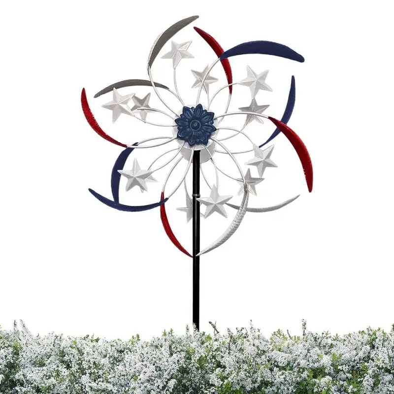 Metal Kinetic Patriotic Wind Spinners Outdoor Garden Decoration Pentagram Garden Wind Sculpture Home Lawn Windmill Ornaments
Metal Kinetic Patriotic Wind Spinners Outdoor Garden Decoration Pentagram Garden Wind Sculpture Home Lawn Windmill Ornaments