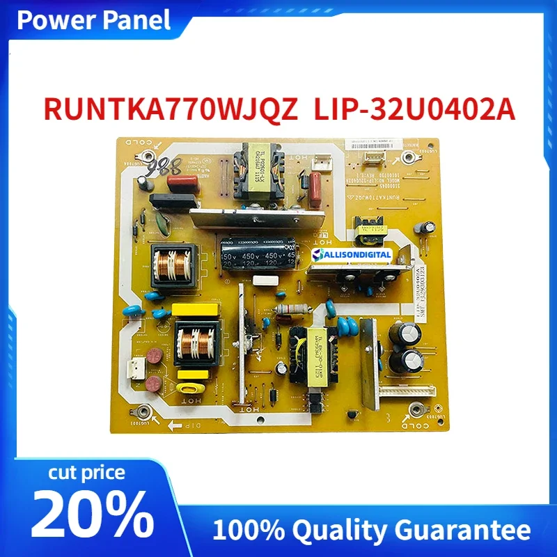 Оригинал для панели питания SHARP LCD-32L120A RUNTKA770WJQZ 31000045 LIP-32U0402A Бесплатная доставка
Оригинал для панели питания SHARP LCD-32L120A RUNTKA770WJQZ 31000045 LIP-32U0402A Бесплатная доставка