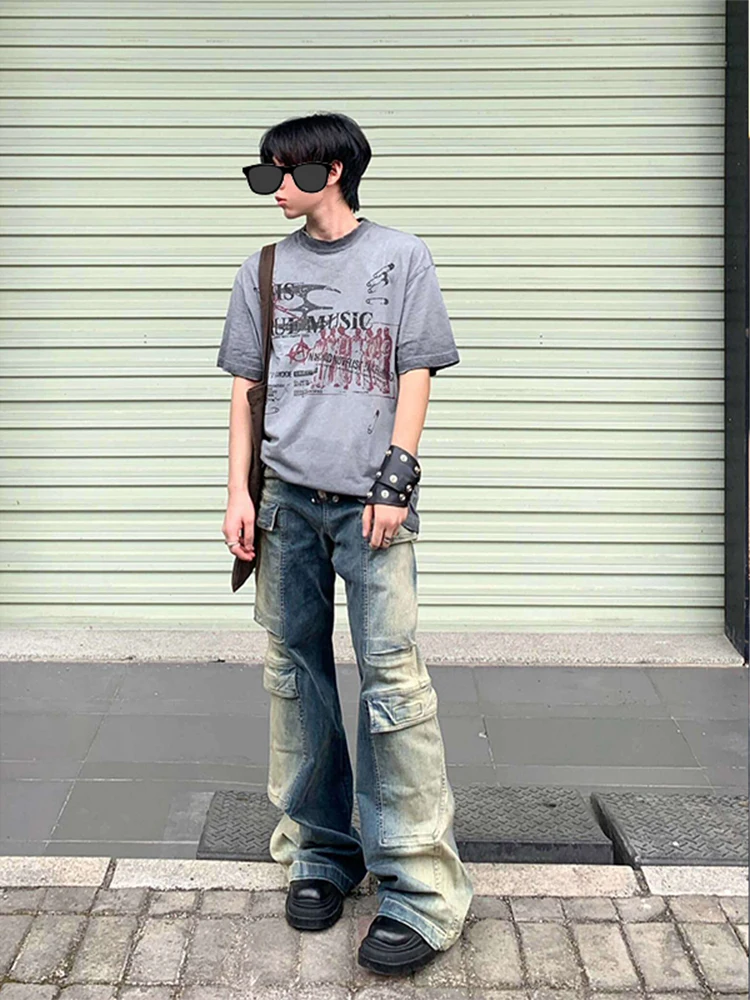 Американская рабочая одежда в стиле ретро, джинсы, мужские прямые брюки Cleanfit с несколькими кетами, модные брюки-клеш с микро-клеш
Американская рабочая одежда в стиле ретро, джинсы, мужские прямые брюки Cleanfit с несколькими кетами, модные брюки-клеш с микро-клеш