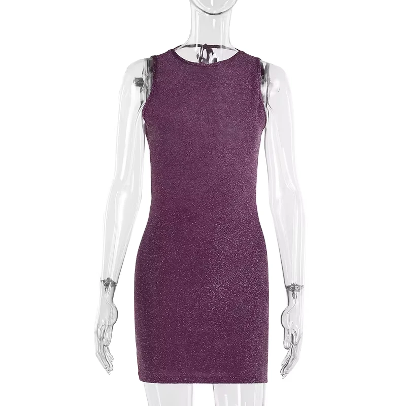 Shiny Shimmer Slim Club Party Dress Women Sexy Halter Hollow Backless Suspender Short Fashion Sleeveless Solid Mini Dresses
Shiny Shimmer Slim Club Party Dress Women Sexy Halter Hollow Backless Suspender Short Fashion Sleeveless Solid Mini Dresses