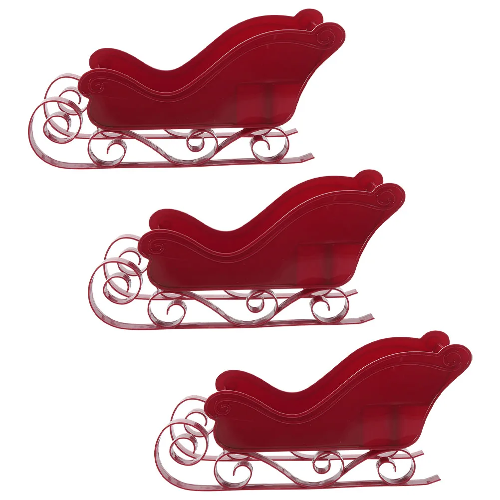 3 Pcs Christmas Sleigh Decor Sleigh nament Desktop Adornment Red Decorations Xmas Pendant Miniature Plastic Gift Party
3 Pcs Christmas Sleigh Decor Sleigh nament Desktop Adornment Red Decorations Xmas Pendant Miniature Plastic Gift Party