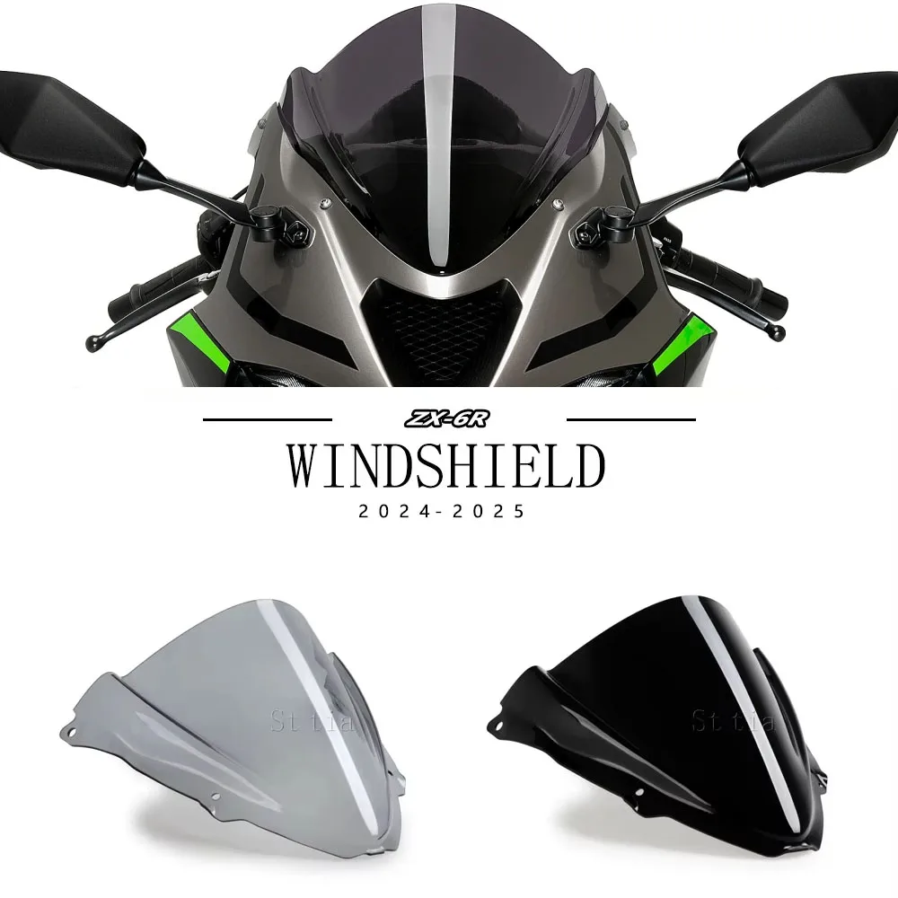 For Kawasaki Ninja ZX-6R ZX6R ZX 6R 2024 2025 2026 Motorcycle Windscreen Windshield Wind Deflectors Double Shield Protector
For Kawasaki Ninja ZX-6R ZX6R ZX 6R 2024 2025 2026 Motorcycle Windscreen Windshield Wind Deflectors Double Shield Protector