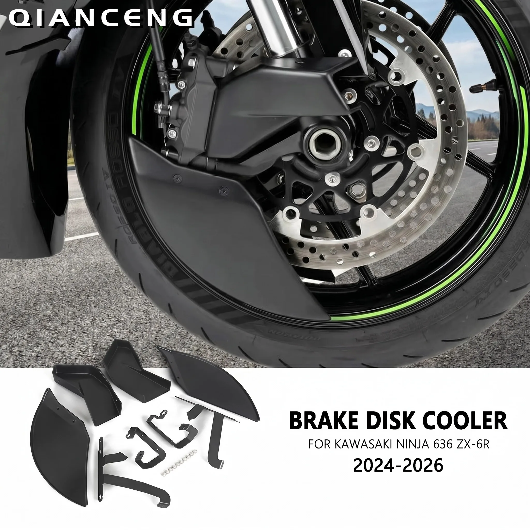 Motorcycle Brake Disk Cooler Air Cooling Duct Side Cover For KAWASAKI NINJA ZX6R ZX-6R 636 2024 2025 2026 Brake Caliper Radiator
Motorcycle Brake Disk Cooler Air Cooling Duct Side Cover For KAWASAKI NINJA ZX6R ZX-6R 636 2024 2025 2026 Brake Caliper Radiator