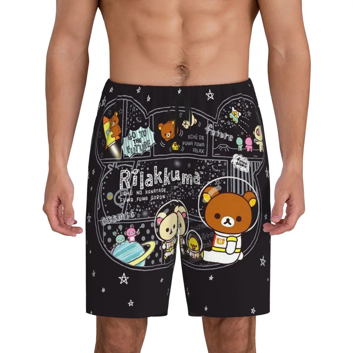 Мужские короткие пижамные шорты Rilakkuma/Korilakkuma для сна и отдыха
Мужские короткие пижамные шорты Rilakkuma/Korilakkuma для сна и отдыха