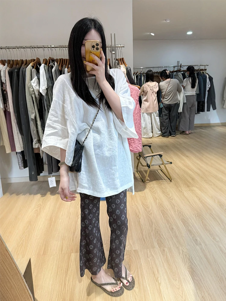 Summer 2026 White Korean Style Lazy Fashion Set Sun Protection Top Casual Pants Breathable Loose Fit High Waist Long Pants
Summer 2026 White Korean Style Lazy Fashion Set Sun Protection Top Casual Pants Breathable Loose Fit High Waist Long Pants