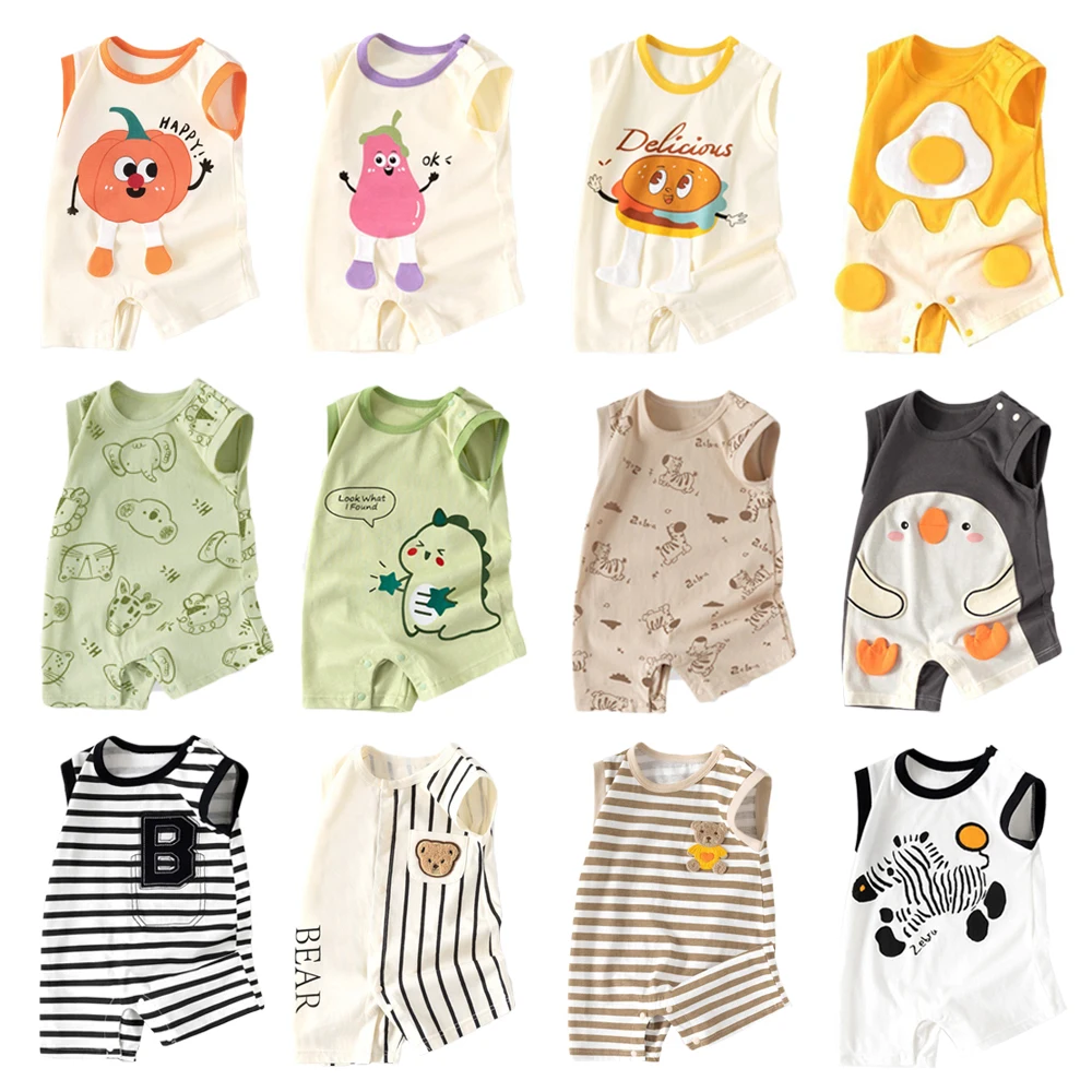 One-piece Bodysuit Infant Baby Fried Egg Romper Summer Toddler Clothes Suits Print Cartoon Animal Clothing Jumpsuit Set 0-2Y
One-piece Bodysuit Infant Baby Fried Egg Romper Summer Toddler Clothes Suits Print Cartoon Animal Clothing Jumpsuit Set 0-2Y