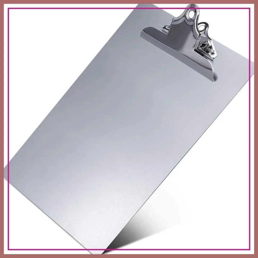Heavy Duty Aluminum Clipboard, Rust-Proof, Letter & A4 Size, for Office, Jobsite, Medical, School, Law Enforcement
Heavy Duty Aluminum Clipboard, Rust-Proof, Letter & A4 Size, for Office, Jobsite, Medical, School, Law Enforcement