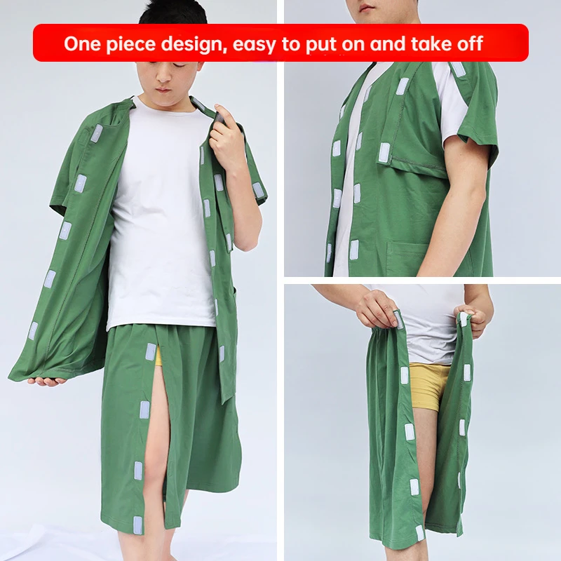 Easy To Remove Fracture Rehabilitation Care Suit Postoperative Infusion PICC Examin Dressing Patient Convenient Summer Clothing
Easy To Remove Fracture Rehabilitation Care Suit Postoperative Infusion PICC Examin Dressing Patient Convenient Summer Clothing