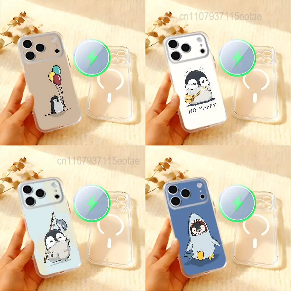 Cartoon Penguin Kawaii Cute Phone Case For iPhone 17,16,15,14,13,12,11 Pro,Max,Plus,Mini,Air,E Magnetic Frosted Clear
Cartoon Penguin Kawaii Cute Phone Case For iPhone 17,16,15,14,13,12,11 Pro,Max,Plus,Mini,Air,E Magnetic Frosted Clear