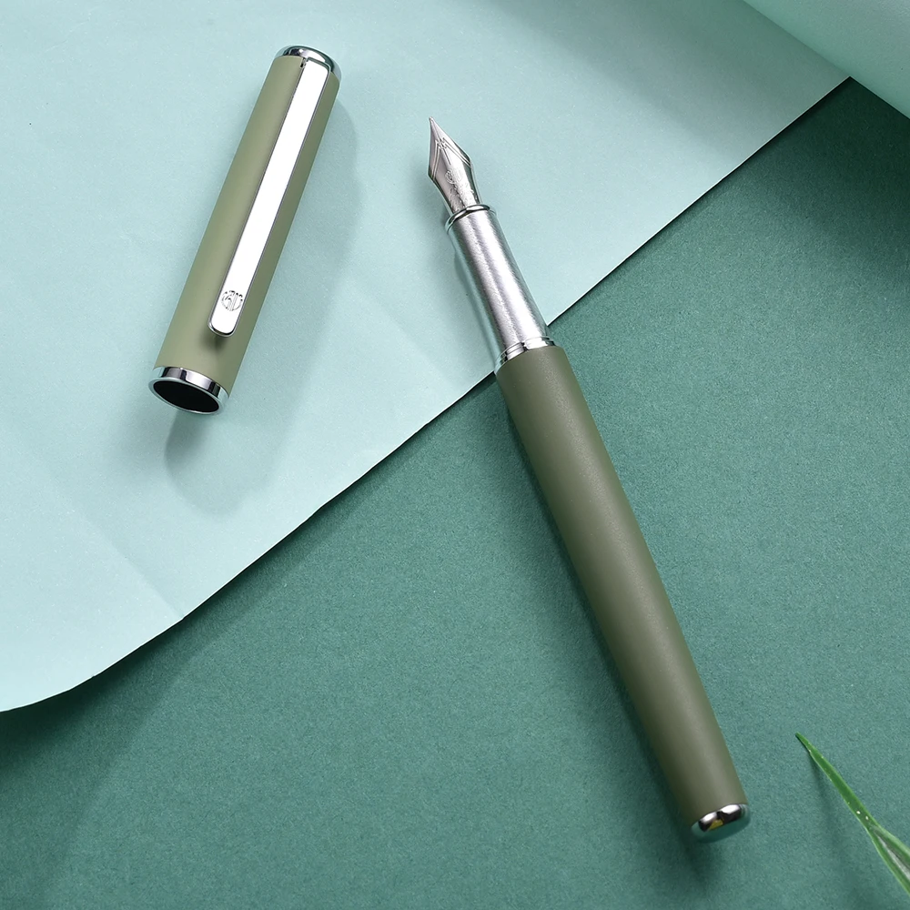 Hongdian 523 Metal Fountain Pen Matte Green Iridium Fine Nib Ink Pen Office Business Writing Gift
Hongdian 523 Metal Fountain Pen Matte Green Iridium Fine Nib Ink Pen Office Business Writing Gift