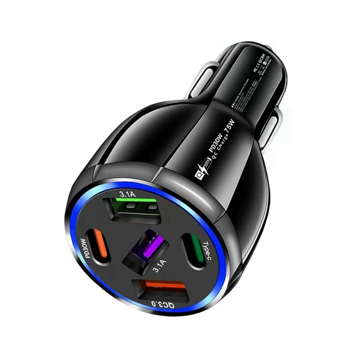 T06C-75W Автомобильное зарядное устройство USB Type C Адаптер для быстрой зарядки Quick Charge 3.0 для iPhone 14 13 12 Xiaomi 13 Samsung
T06C-75W Автомобильное зарядное устройство USB Type C Адаптер для быстрой зарядки Quick Charge 3.0 для iPhone 14 13 12 Xiaomi 13 Samsung