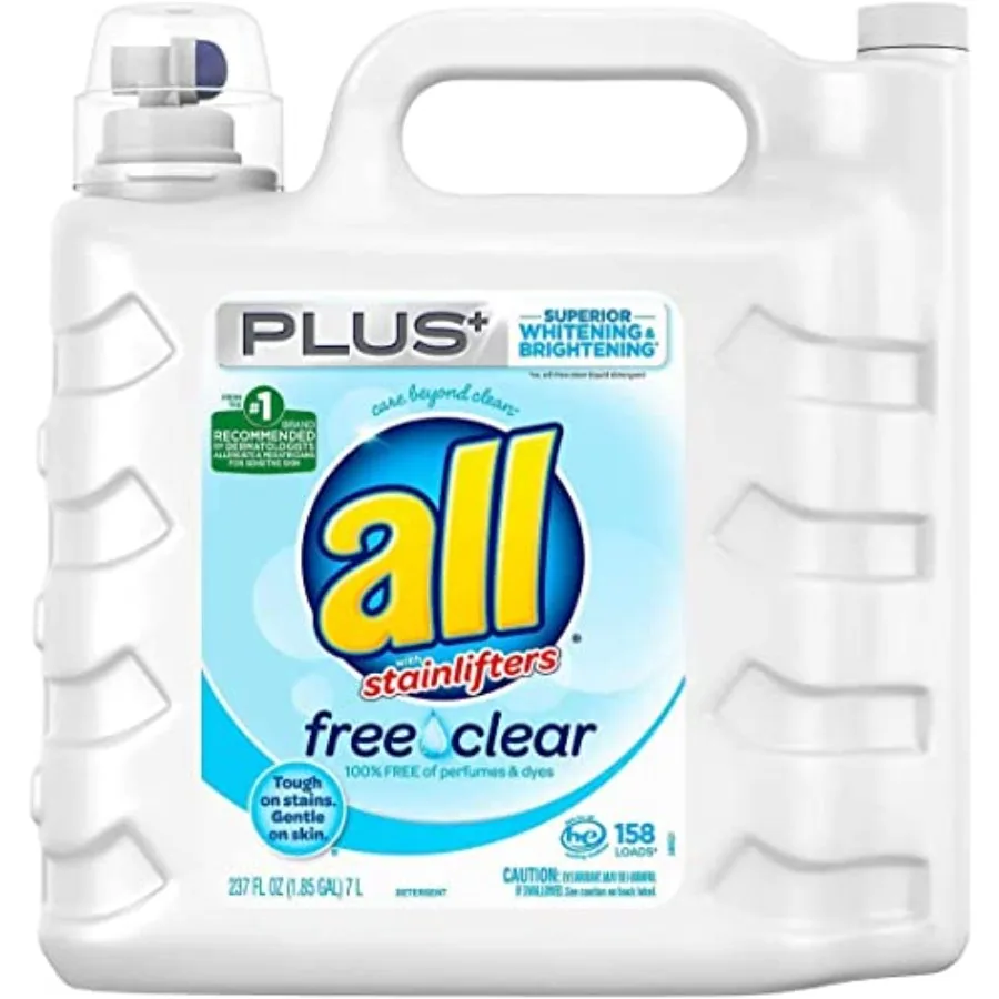 all Liquid Laundry Detergent for Sensitive Skin 237 Fluid Ounces
all Liquid Laundry Detergent for Sensitive Skin 237 Fluid Ounces