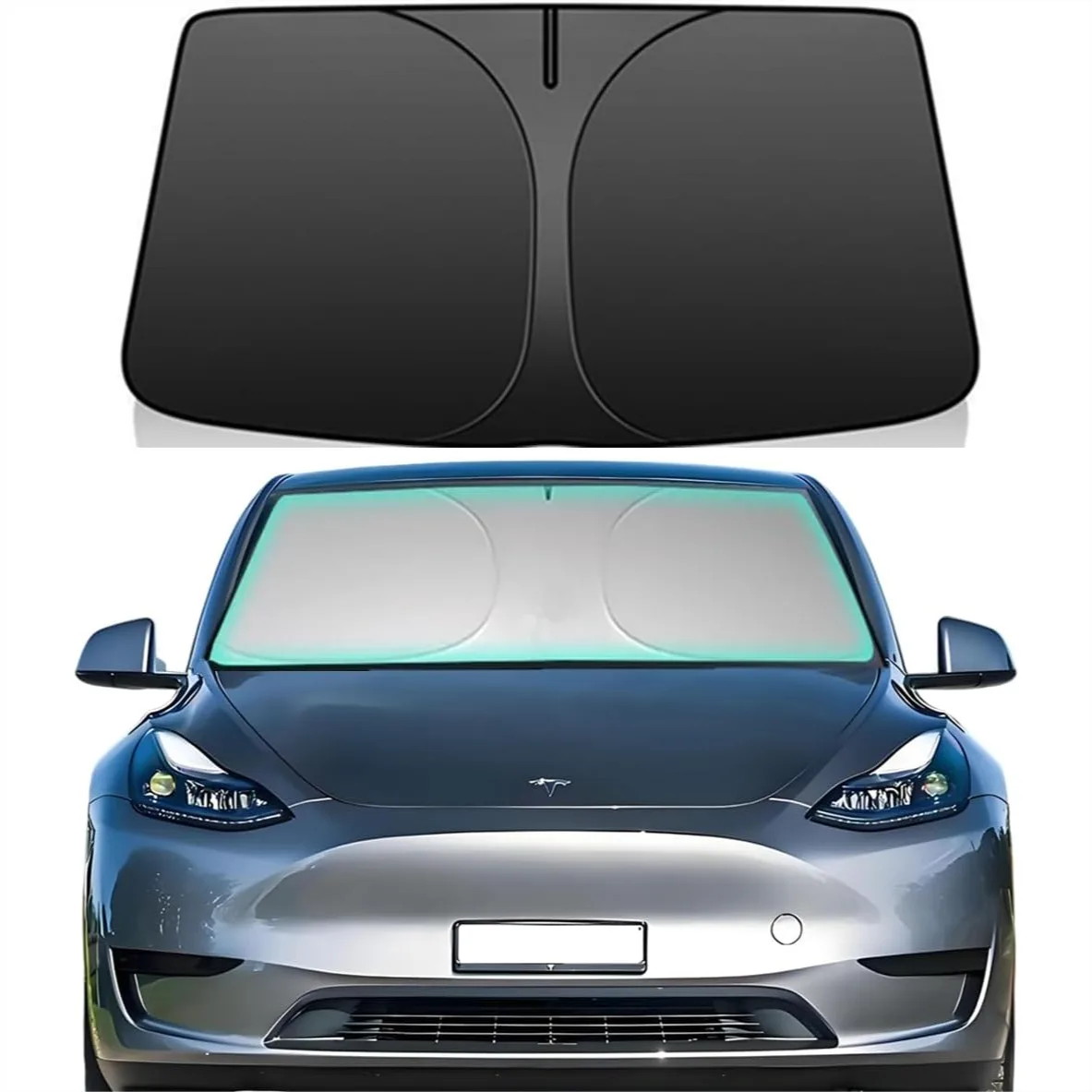 Windshield Sun Shade for 2017-2026 Tesla Model Y/Model 3, Foldable Car Front Window Sunshade Blocks UV Rays & Heat
Windshield Sun Shade for 2017-2026 Tesla Model Y/Model 3, Foldable Car Front Window Sunshade Blocks UV Rays & Heat
