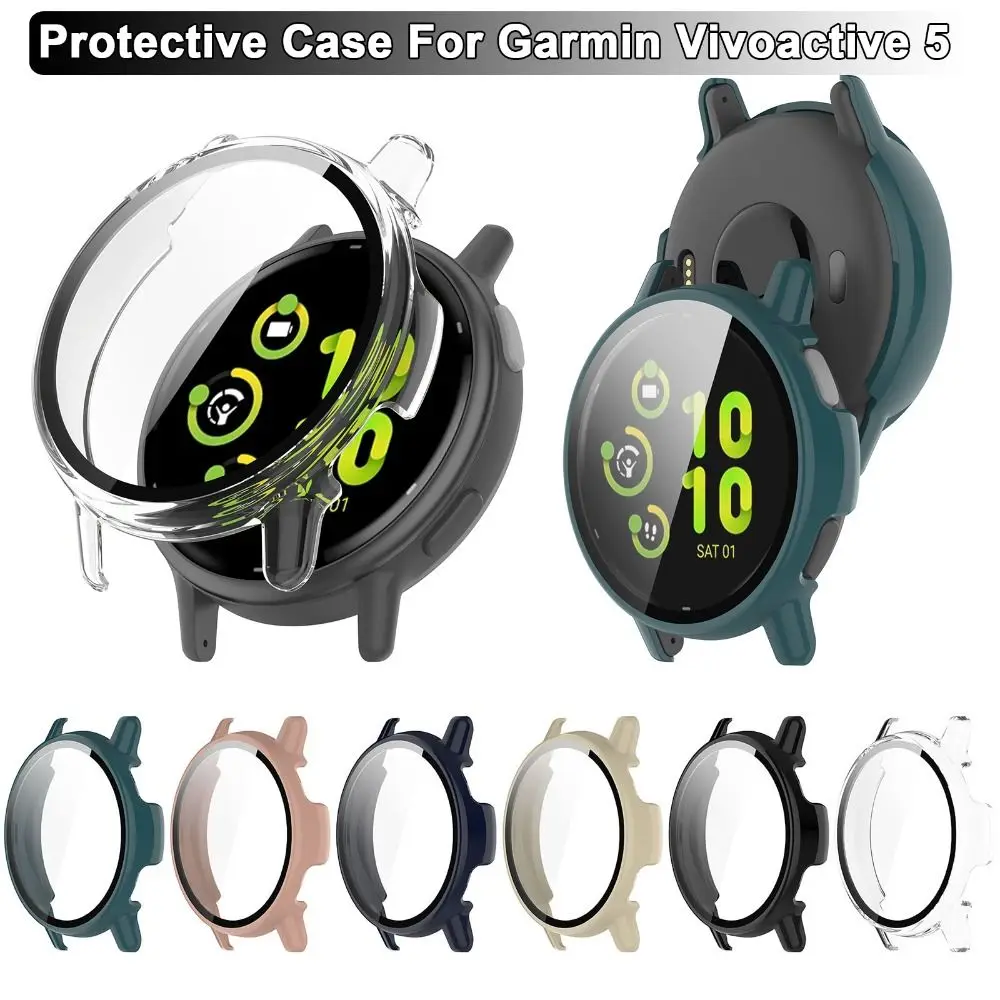 PC Protective Case New Hard Shell Screen Protector Tempered Accessories Cover Shell for Garmin Vivoactive 5
PC Protective Case New Hard Shell Screen Protector Tempered Accessories Cover Shell for Garmin Vivoactive 5