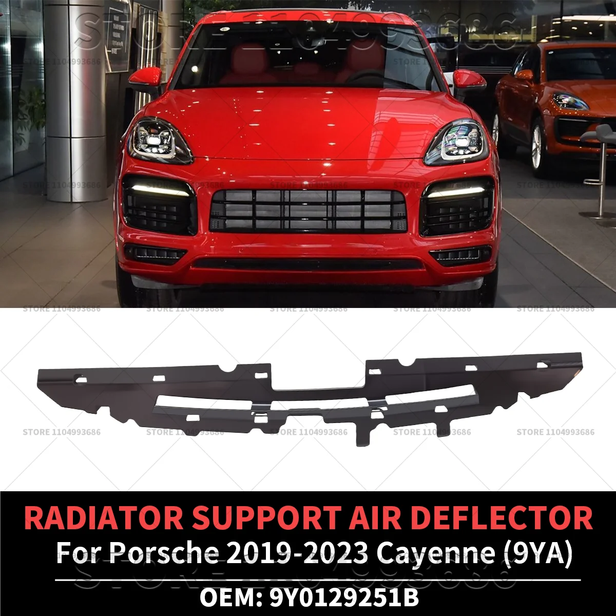 For 2019 2020 2021 2022 2023 Porsche Cayenne (9YA) Radiator Support Air Deflector OEM 9Y0129251B 9Y0129251 9Y0129251D
For 2019 2020 2021 2022 2023 Porsche Cayenne (9YA) Radiator Support Air Deflector OEM 9Y0129251B 9Y0129251 9Y0129251D