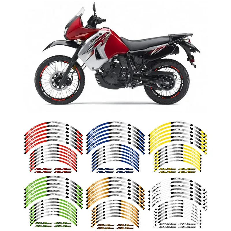 21" 17" RIM STICKERS WHEEL STRIPES TAPES For 1987-2023 KAWASAKI KLR 650
21" 17" RIM STICKERS WHEEL STRIPES TAPES For 1987-2023 KAWASAKI KLR 650