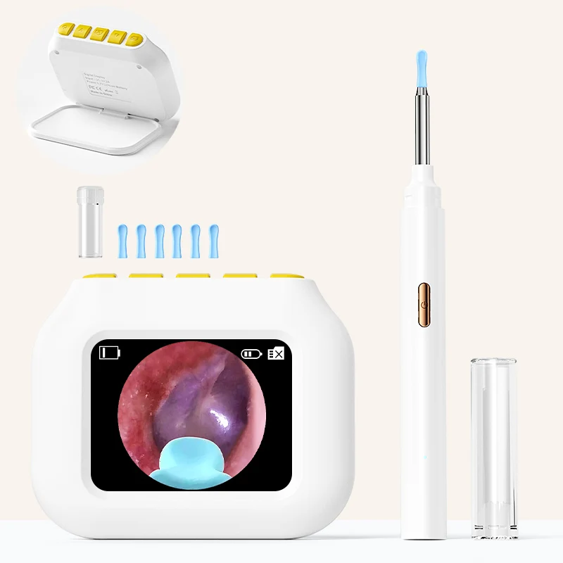 Peer-to-Peer Connected Otoscope with Display 2.8‘’ IPS Screen P2P Visual Ear Cleaner Camera 4.2mm Digital Ear Pick LED Ear Stick
Peer-to-Peer Connected Otoscope with Display 2.8‘’ IPS Screen P2P Visual Ear Cleaner Camera 4.2mm Digital Ear Pick LED Ear Stick