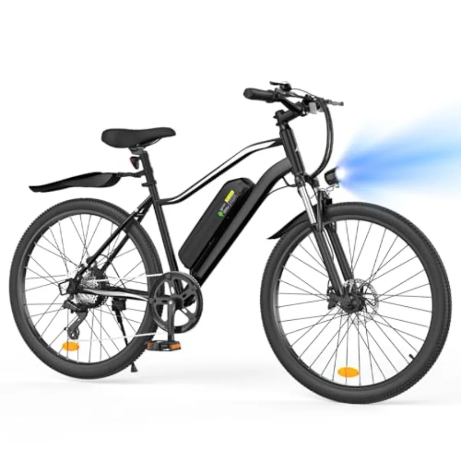 Outdoor commuter e-bike for adults and teens: 750W/1000W peak motor, 20/25 MPH, 37/55/60-mile range, 7-speed, 26-inch tires, la
Outdoor commuter e-bike for adults and teens: 750W/1000W peak motor, 20/25 MPH, 37/55/60-mile range, 7-speed, 26-inch tires, la