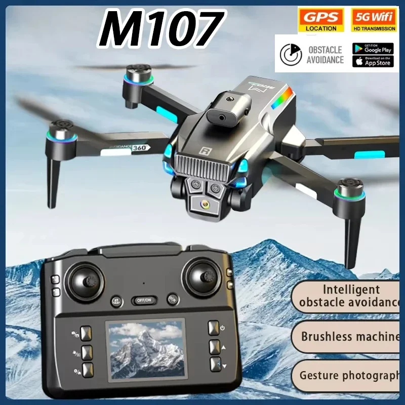 2025 M107 Drone profissional HD Dual-Camera with Screen Controlled Brushless Obstacle Avoidance optical flow electric RC Toys
2025 M107 Drone profissional HD Dual-Camera with Screen Controlled Brushless Obstacle Avoidance optical flow electric RC Toys