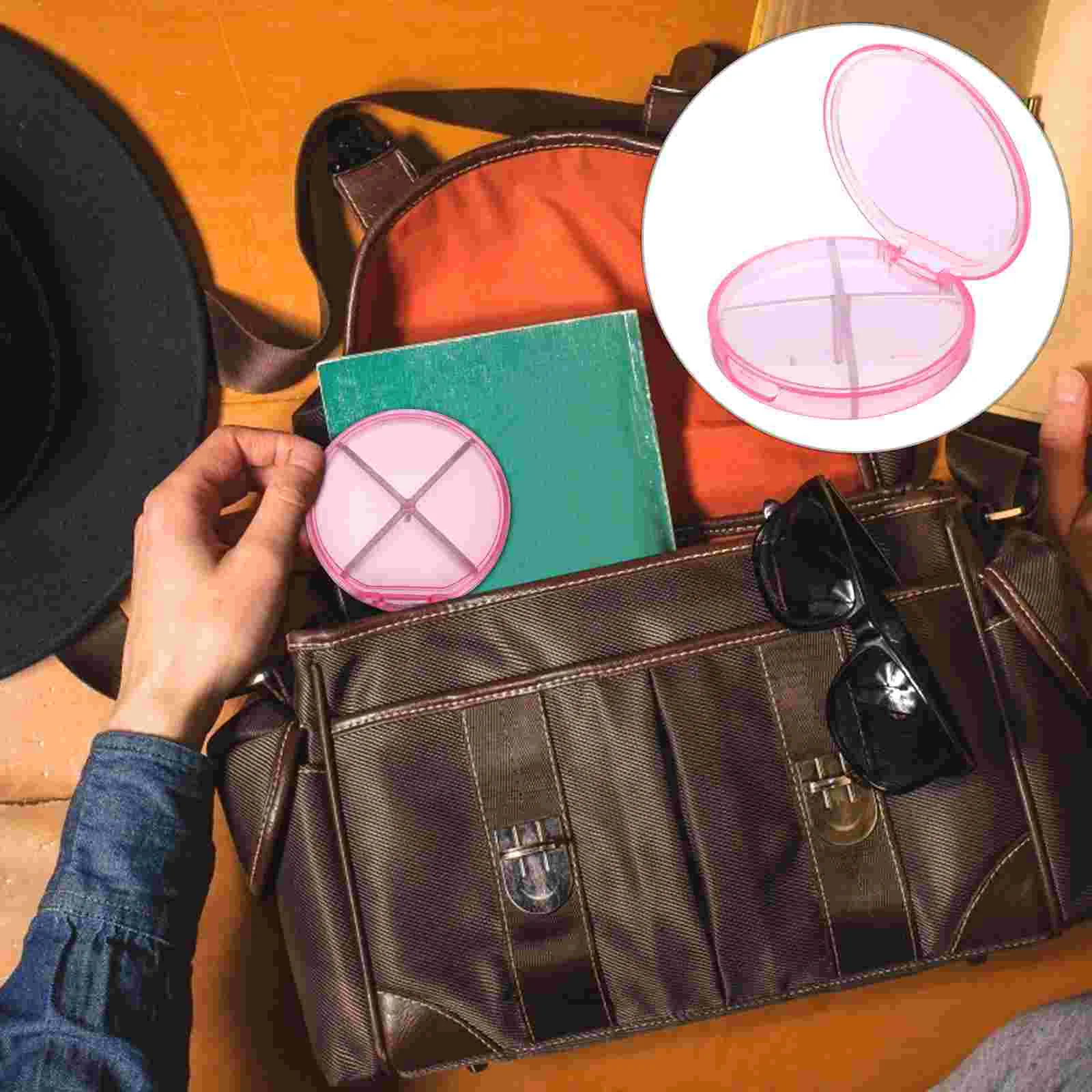 3 Pcs Round Flap Pill Box Container Medication Organizer Storage Holder Travel Medicine Case Grid
3 Pcs Round Flap Pill Box Container Medication Organizer Storage Holder Travel Medicine Case Grid