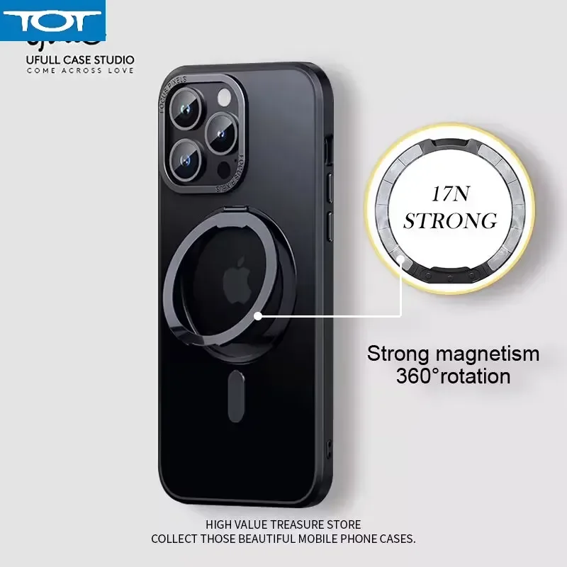 Magnetic 360° Ring Holder Phone Case For iPhone 16 15 14 13 12 11 Pro Max 16 Plus For MagSafe Wireless Charging Shockproof Cover
Magnetic 360° Ring Holder Phone Case For iPhone 16 15 14 13 12 11 Pro Max 16 Plus For MagSafe Wireless Charging Shockproof Cover