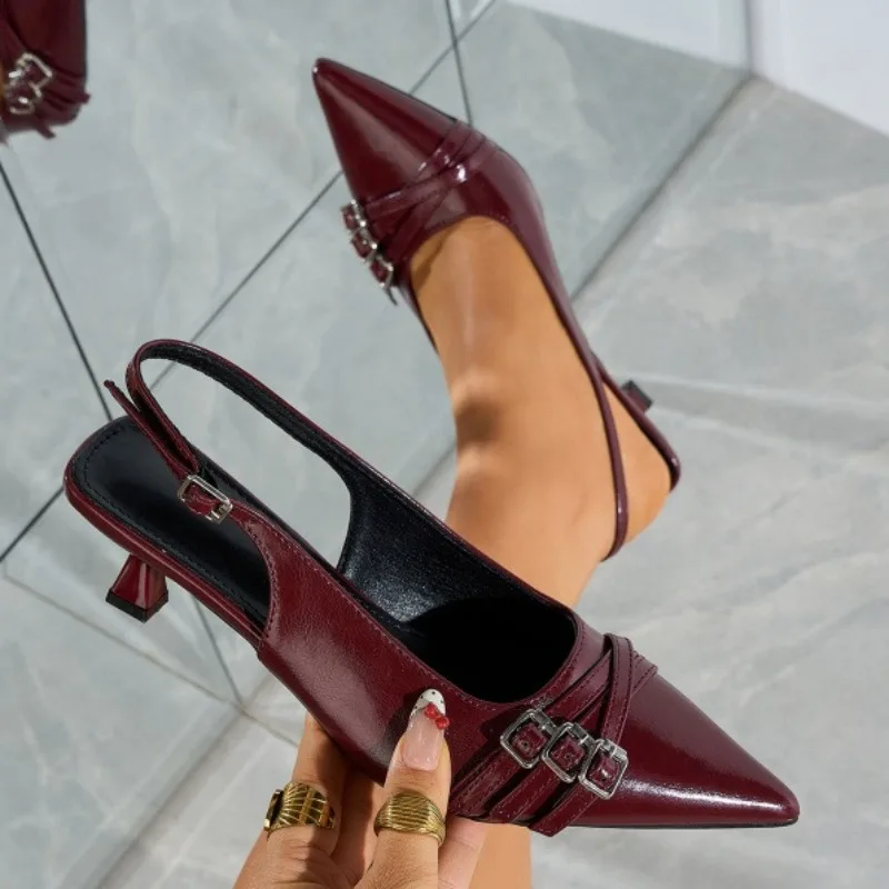 Women's Sandals Luxury French Pointed Single Shoes Luxury Banquet Shoes for Women Designer High Heel Sandals Zapatos De Mujer
Women's Sandals Luxury French Pointed Single Shoes Luxury Banquet Shoes for Women Designer High Heel Sandals Zapatos De Mujer