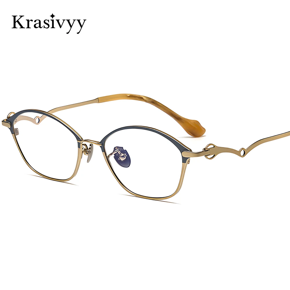 Krasivyy Pure Titanium Glasses Frame Women Oval Ultralight Fashion Prescription Eyeglasses Ladies European Brand Optical Eyewear
Krasivyy Pure Titanium Glasses Frame Women Oval Ultralight Fashion Prescription Eyeglasses Ladies European Brand Optical Eyewear