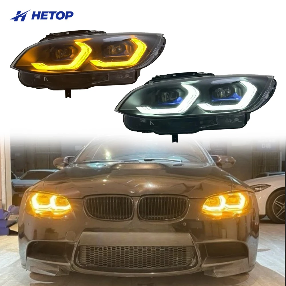 Динамические светодиодные фары Hetop для BMW E92 E93 M3 2006-2013, модифицированные, новые, автомобильные аксессуары для тюнинга.
Динамические светодиодные фары Hetop для BMW E92 E93 M3 2006-2013, модифицированные, новые, автомобильные аксессуары для тюнинга.