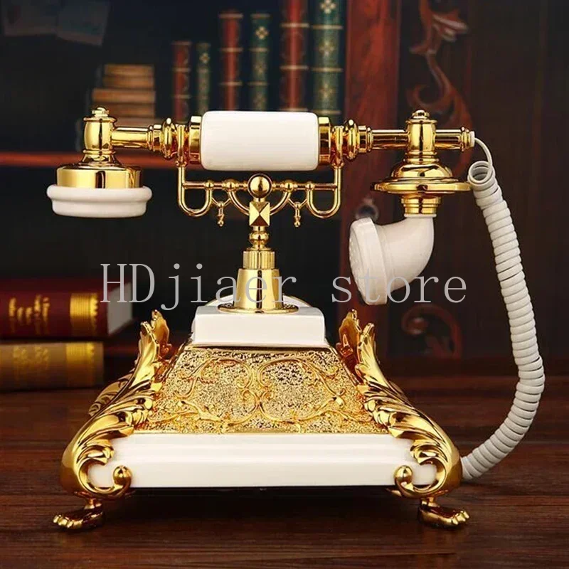 Hot Sale European Style Classical Corded Landline Phone – Old-Fashioned Home Phone with FSK/DTMF System, Caller ID (White Gold)
Hot Sale European Style Classical Corded Landline Phone – Old-Fashioned Home Phone with FSK/DTMF System, Caller ID (White Gold)