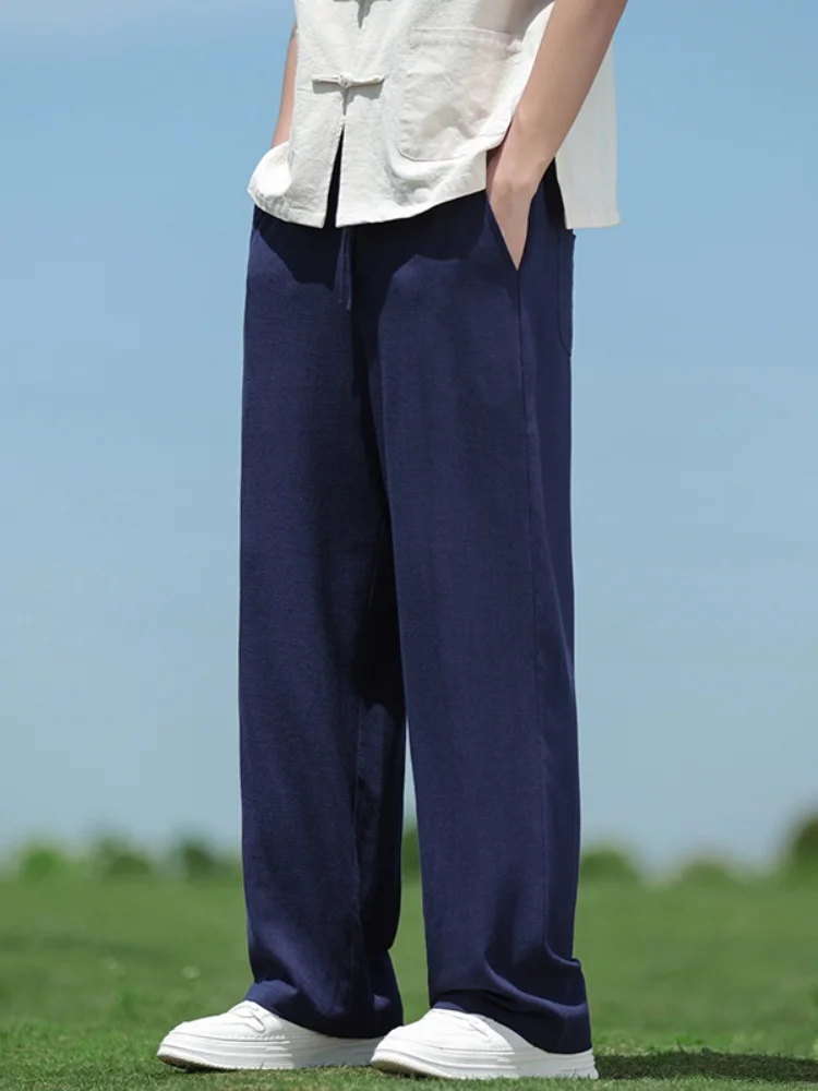 Men's Summer Thin Wide Leg Lantern Pants Loose Fit Linen Cotton Blend Breathable Long Trousers Casual Straight Leg Trousers
Men's Summer Thin Wide Leg Lantern Pants Loose Fit Linen Cotton Blend Breathable Long Trousers Casual Straight Leg Trousers