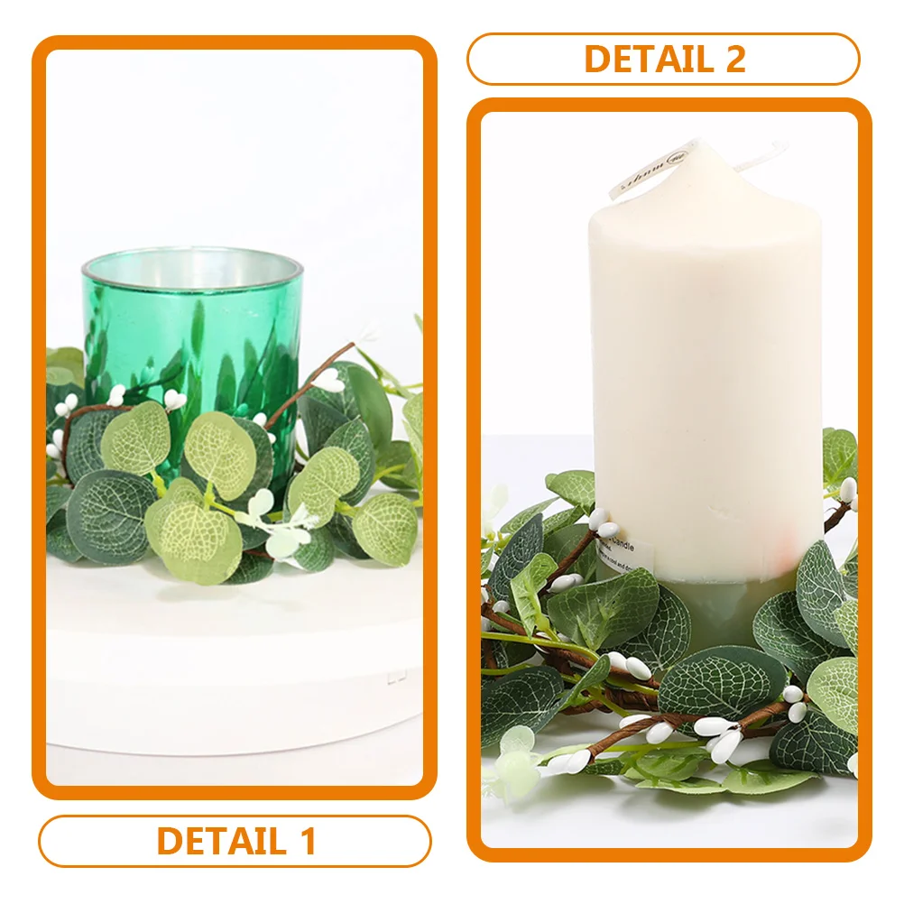 Artificial Ring Fake Eucalyptus 8cm Wax Wreath Christmas Decor Artificial Leaves Table DecorWreaths Rings
Artificial Ring Fake Eucalyptus 8cm Wax Wreath Christmas Decor Artificial Leaves Table DecorWreaths Rings