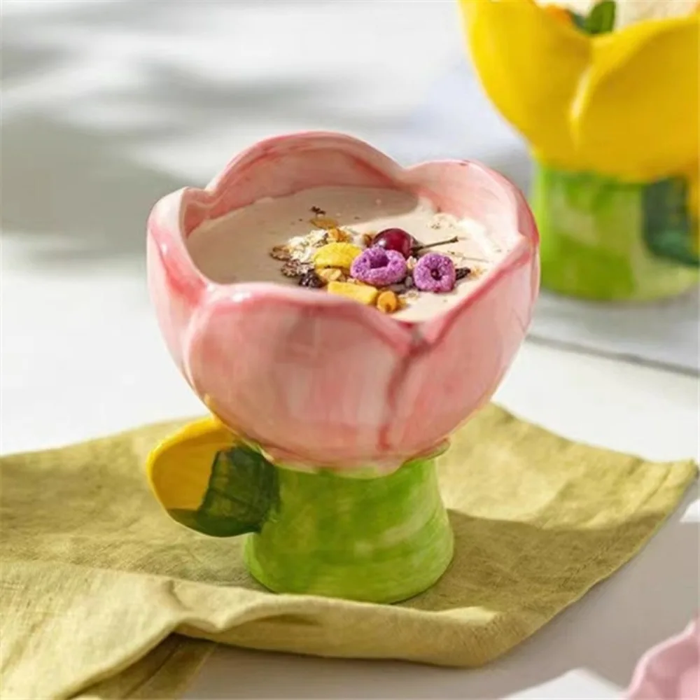 Nordic Style Tulip Ceramic Coffee Cup Handmade Paintings Flower Type Water Cup Household Scented Candle Container Desktop
Nordic Style Tulip Ceramic Coffee Cup Handmade Paintings Flower Type Water Cup Household Scented Candle Container Desktop