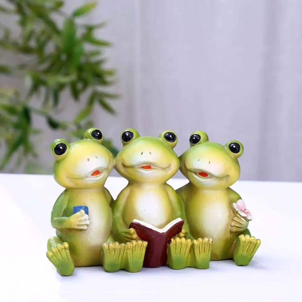 Micro Landscape Model Resin Frog Statue Cartoon Cute Animal Sculpture Simulated Handicraft Miniatures Figurine Gift
Micro Landscape Model Resin Frog Statue Cartoon Cute Animal Sculpture Simulated Handicraft Miniatures Figurine Gift