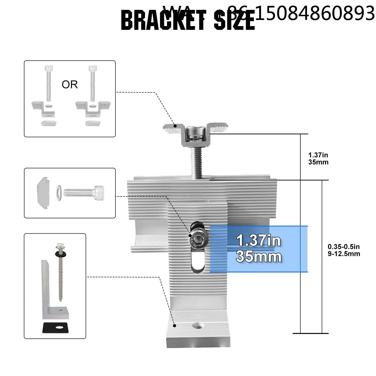 High-Strength Metal Roof PV Rail Bracket, Solar Mounting System Accessories, Load-Bearing Solar Energy Hardware Parts for Commer
High-Strength Metal Roof PV Rail Bracket, Solar Mounting System Accessories, Load-Bearing Solar Energy Hardware Parts for Commer